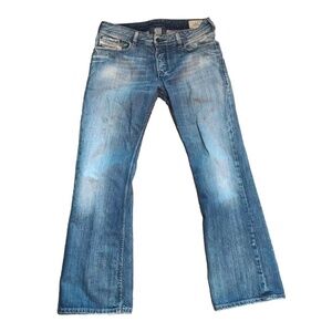 Y2K Diesel Zathan Mens Flared Jeans